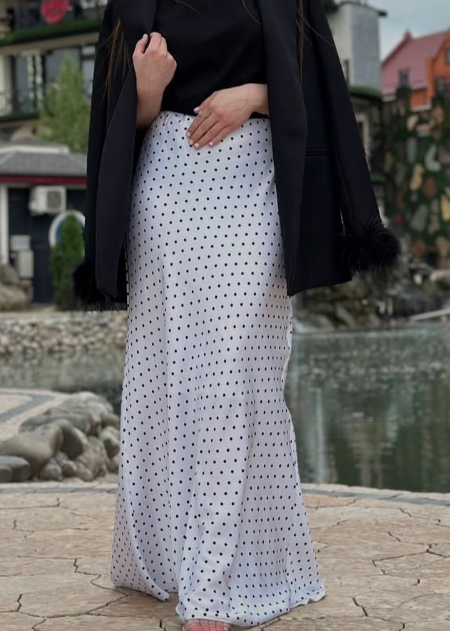 Maxi Satinrock gepunktet