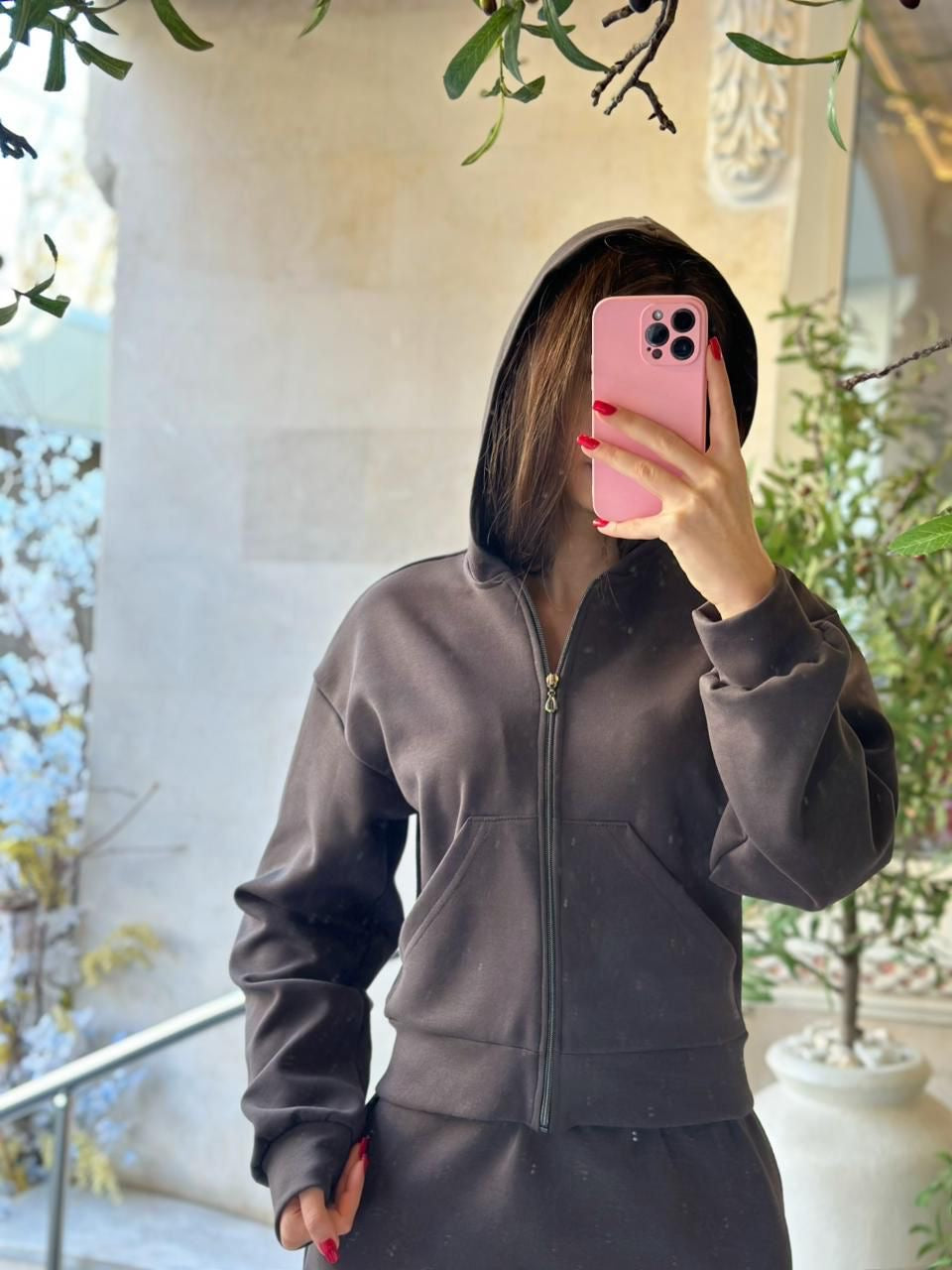 Zweiteiler dunkelgrau