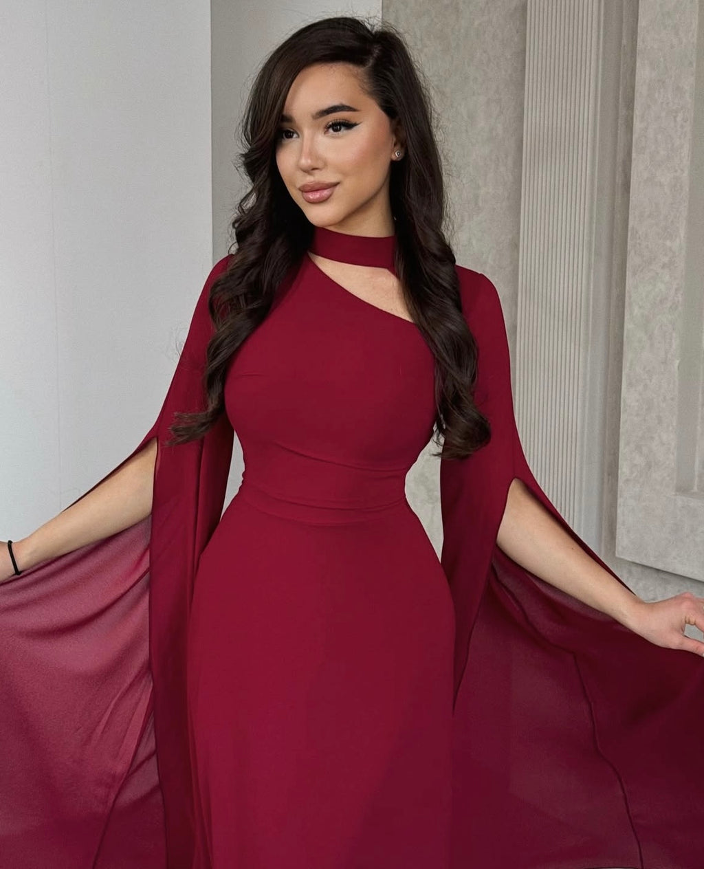 Maxikleider mit langen Ärmeln