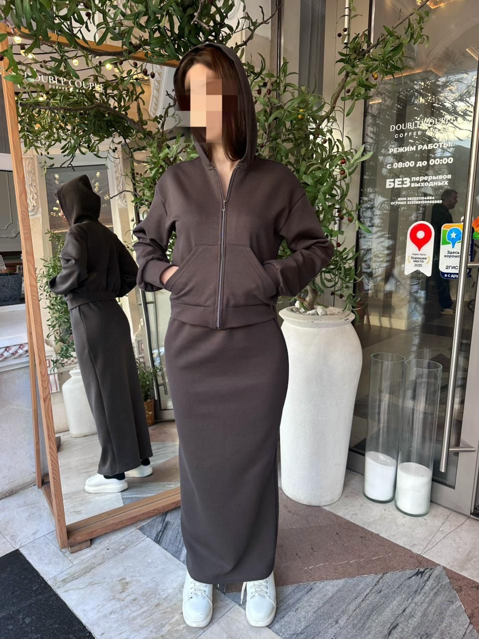 Zweiteiler dunkelgrau