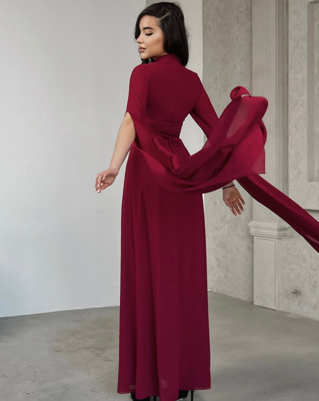 Maxikleider mit langen Ärmeln