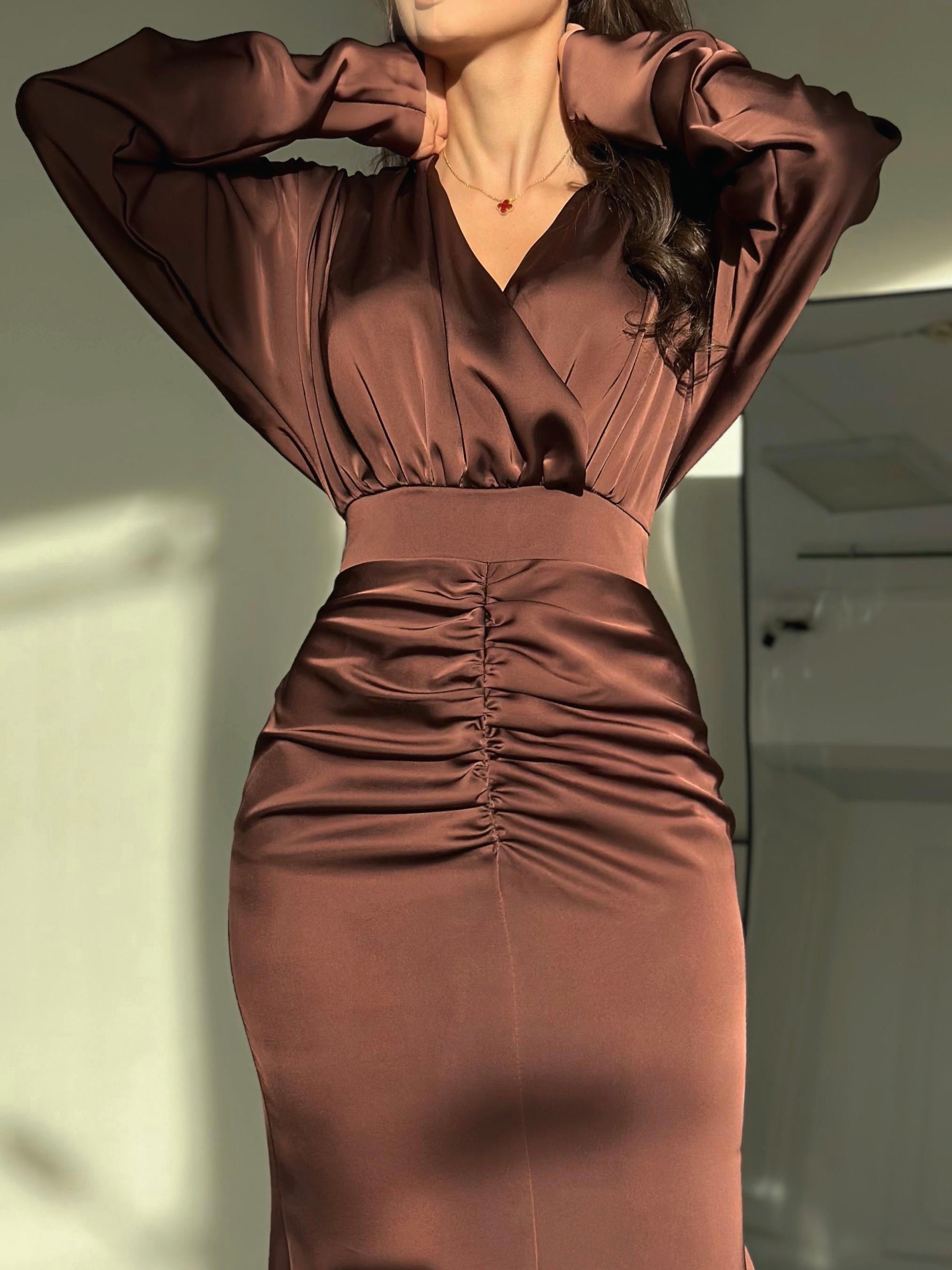 Maxikleid Satin Muse