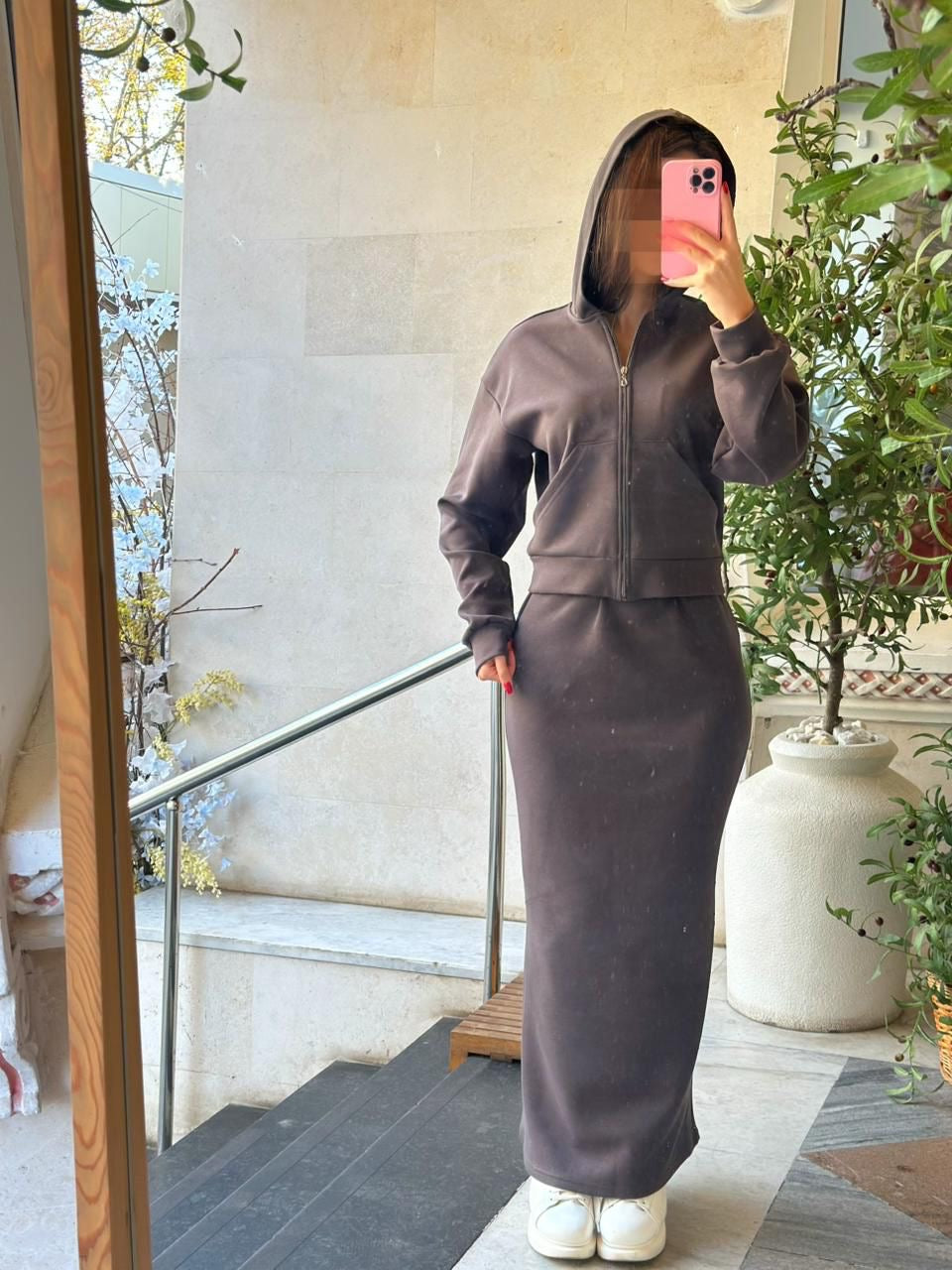 Zweiteiler dunkelgrau