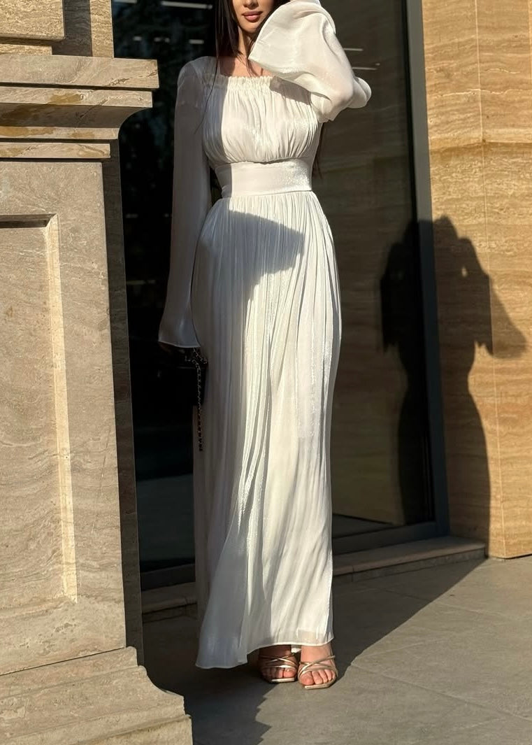 Abendkleid aus Organdyseide